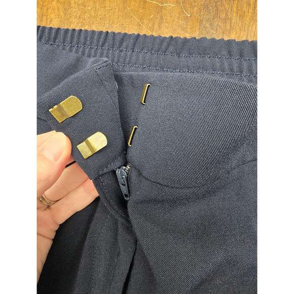 Women's LOFT "Marisa Ankle" Navy Blue Dress Pants Slacks Trousers | Size 6 - Picture 8 of 10